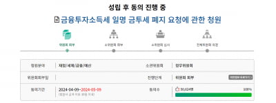 금투세 폐지 청원 "5만명 달성"···실질적 논의 뒤따를까?