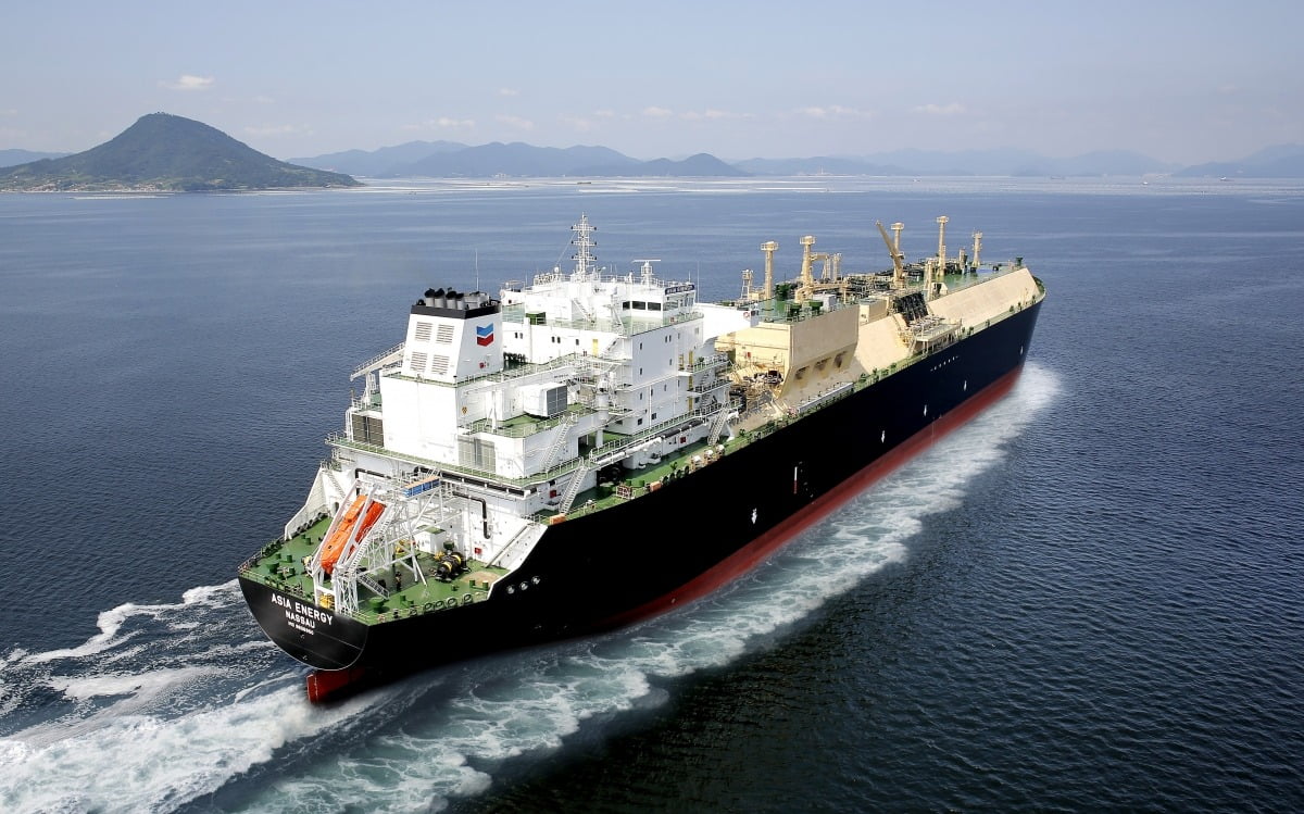HD현대마린솔루션과 셰브론이 저탄소 선박으로 개조하기로 한 16만 입방미터급 LNG운반선 아시아 에너지호(Asia Energy). 사진=HD현대마린솔루션