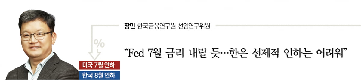 장민 선임연구위원 “Fed 7월 금리 내릴 듯…한은 선제적 인하는 어려워”