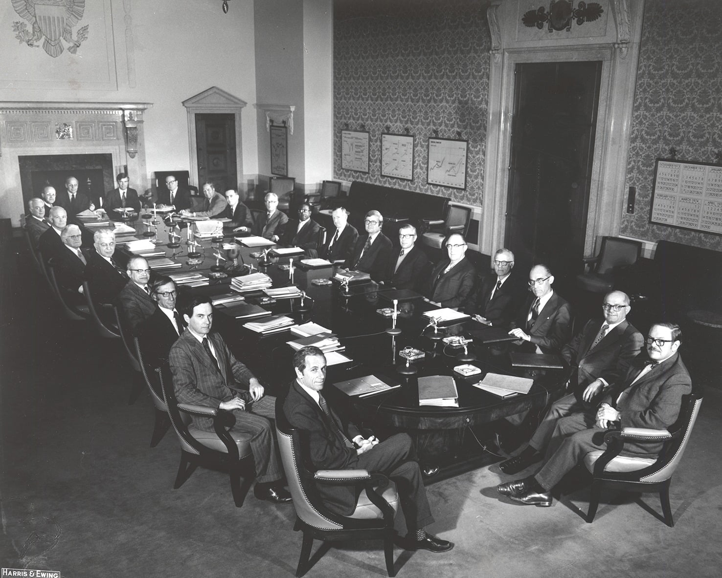 1970년대  미국 연방공개시장위원회(FOMC) 회의 장면. 사진=Fed 제공