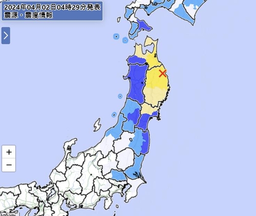 일본 이와테현에 규모 6.1 지진…'긴급지진속보' 발령(종합2보)