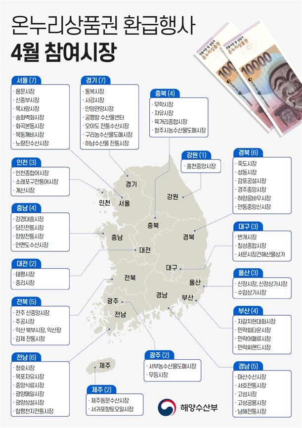 '대한민국 수산대전' 4∼21일 개최…수산물 최대 50% 할인