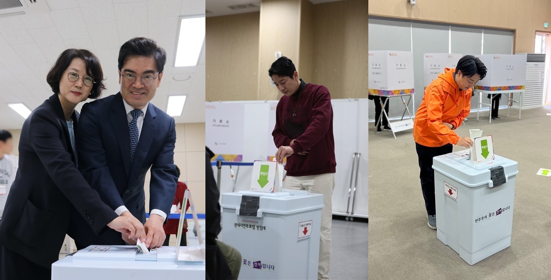 [사전투표] '화성을' 공영운·한정민·이준석도 한표 행사