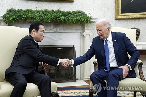 바이든 "강력한 국방파트너십 구축"…기시다 "도전에 공동 대응"(종합)