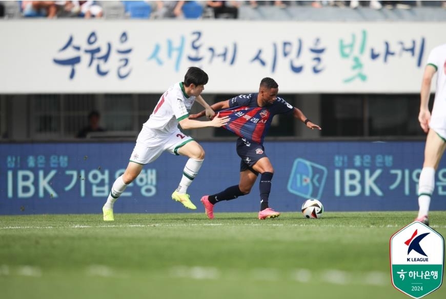 K리그1 수원FC, 6경기 만에 승전고…대전에 1-0 신승