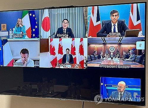 G7정상 성명 "이란의 이스라엘공격 규탄…긴장고조 피해야"