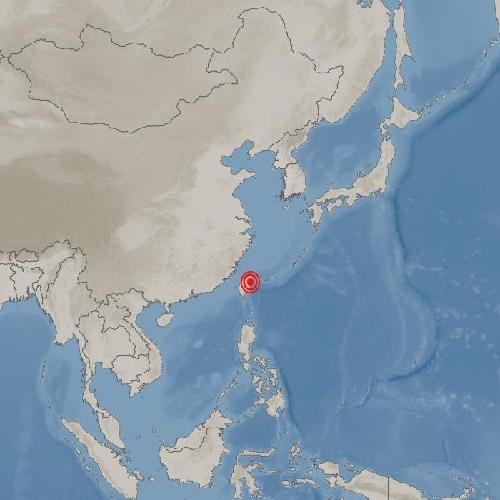 대만 화롄현 북북동쪽서 규모 5.0 지진 발생