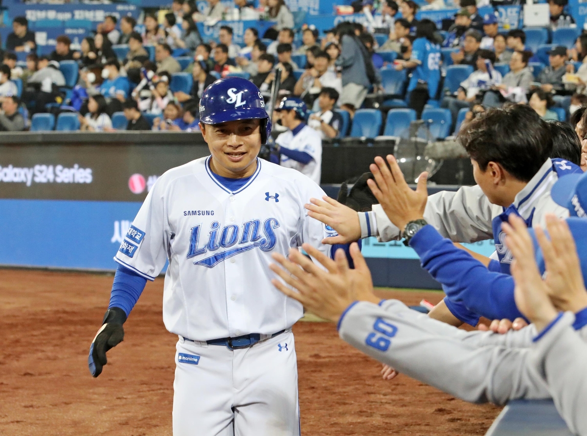 삼성 '반전 드라마' 집필한 김헌곤 "야구장에서 하루하루 감사"