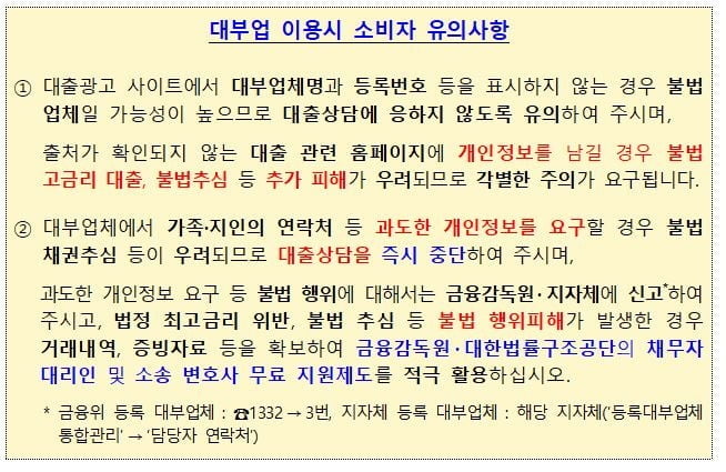 "조건 없이 대출 가능"…대부광고 적발