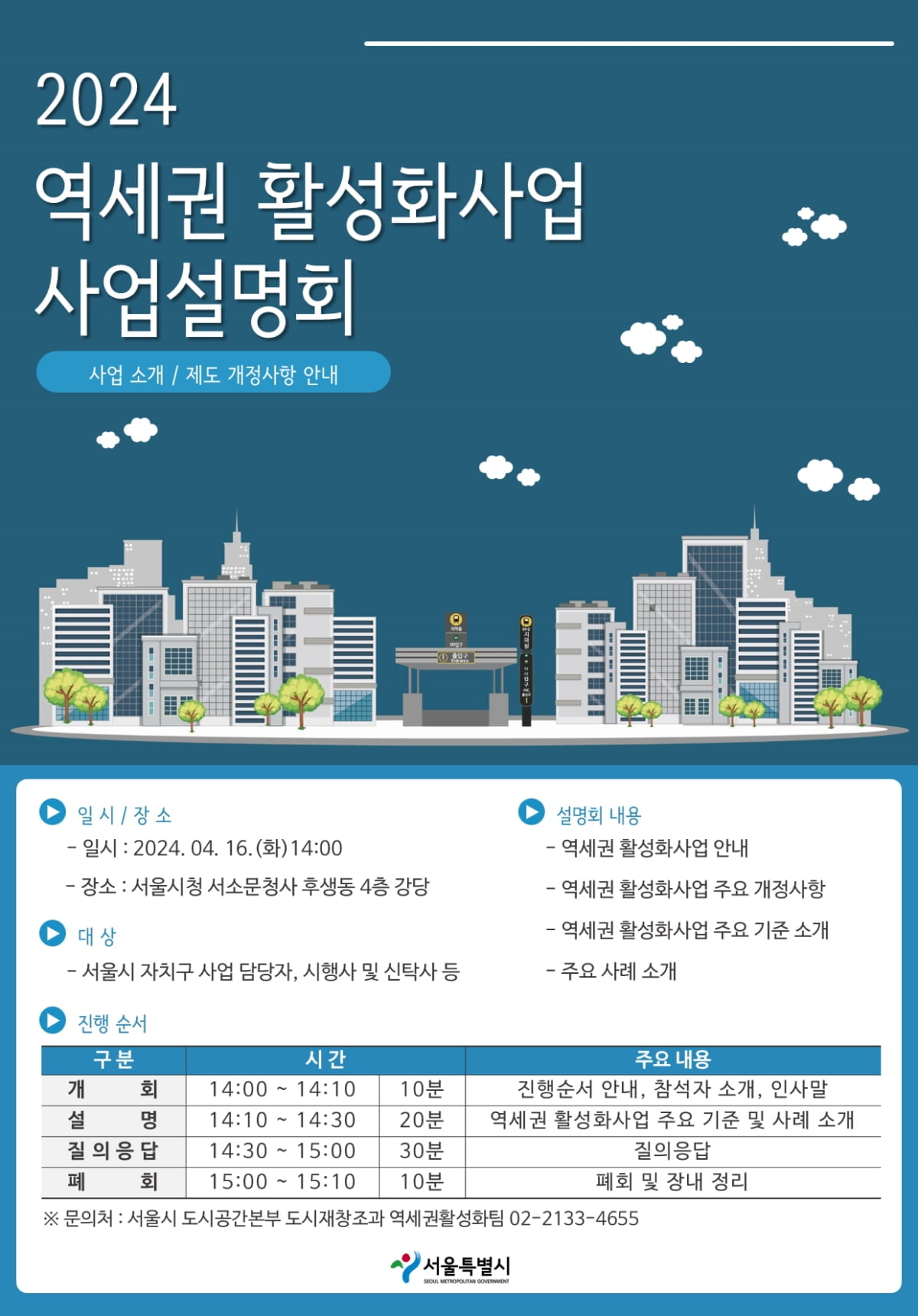 서울시, 역세권 활성화 사업 설명회 개최…"민간 사업 참여 독려"