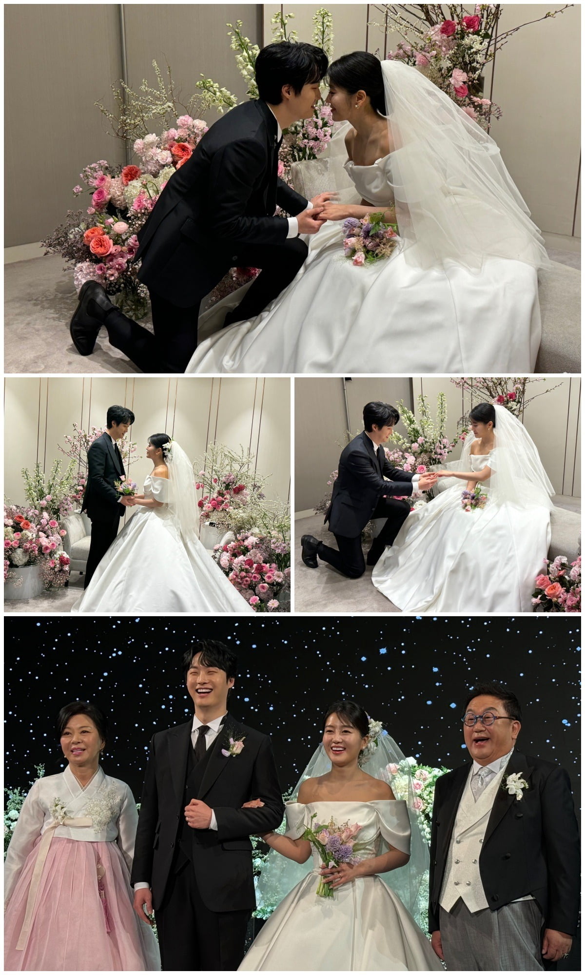 Photos from Lee Soo-min and Won Hyeok's wedding were revealed