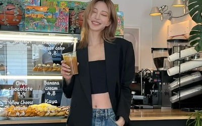 '♥10세 연하' 한예슬, '칼로리 폭탄' 도넛 먹어도 탄탄 몸매 자랑