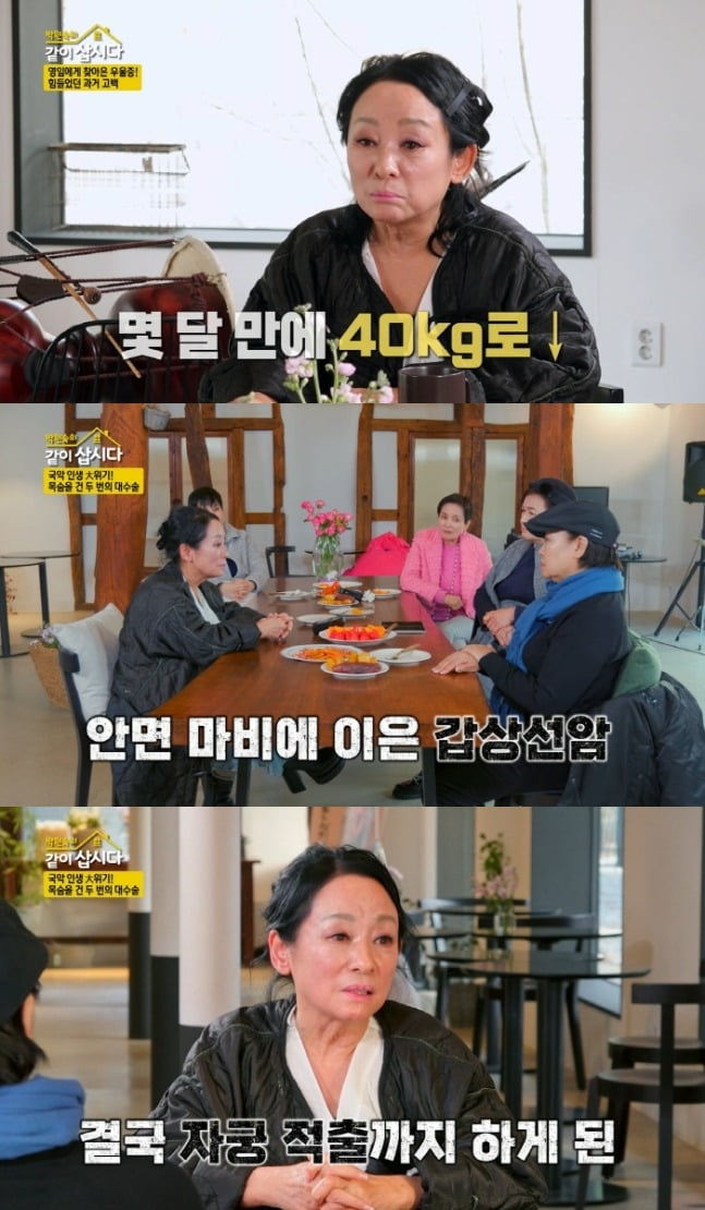 Kim Young-im confesses to thyroid cancer and hysterectomy