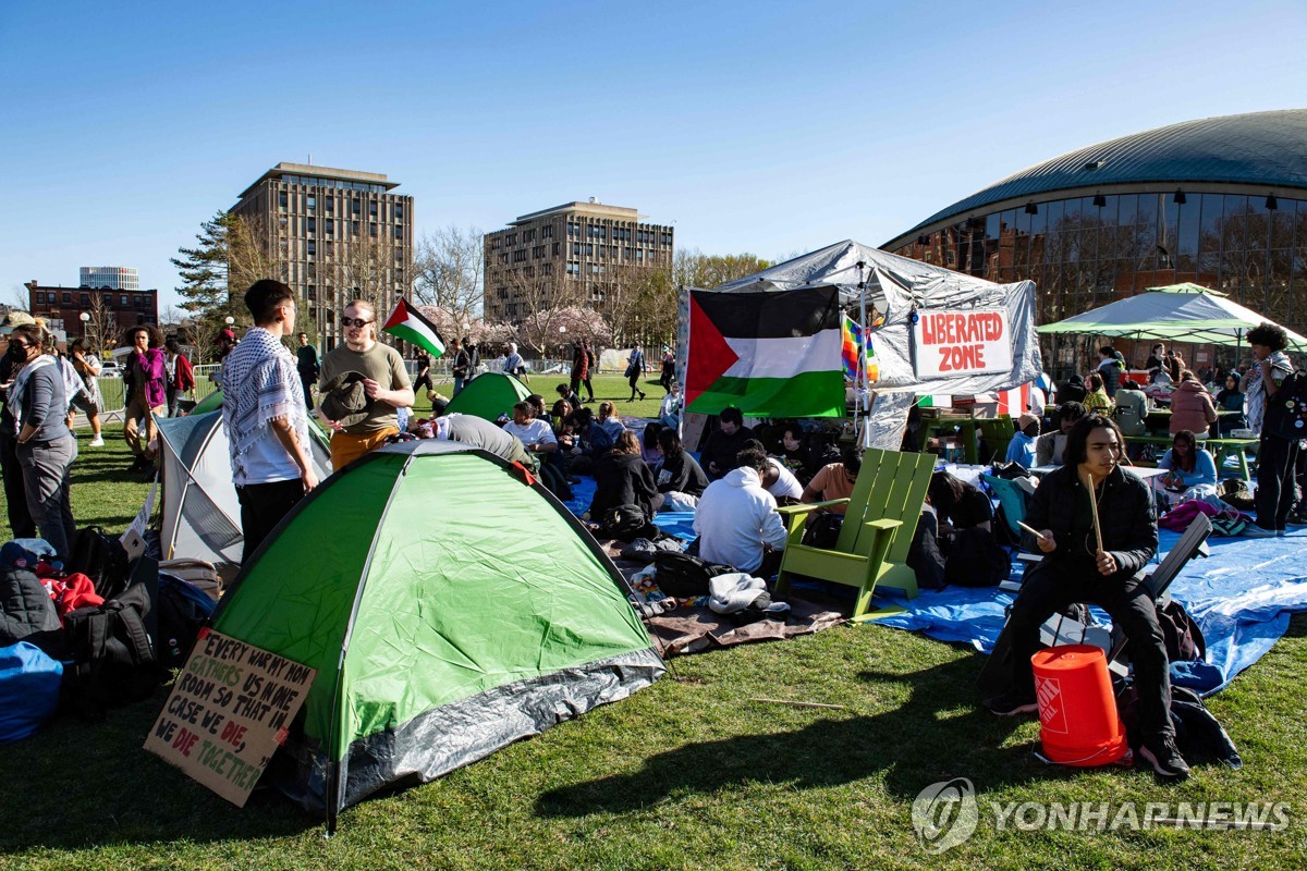 거세지는 대학가 가자전쟁 반대 시위…미국 전역으로 확산