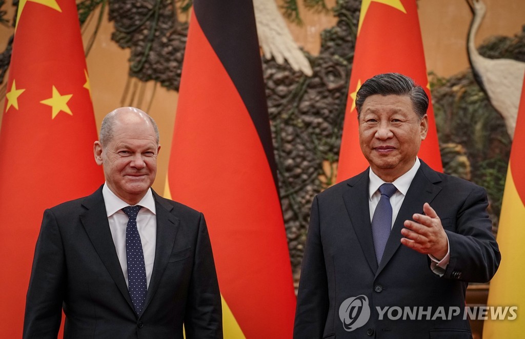 숄츠 독일 총리 14일 중국 방문…틱톡 계정도 개설(종합)
