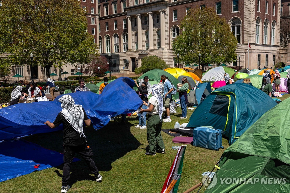 美대학 親팔레스타인시위 격화…일부에선 시위대 체포·강제해산