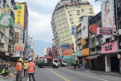대만 화롄현 인근서 규모 6.1 지진…타이베이 건물 '흔들'