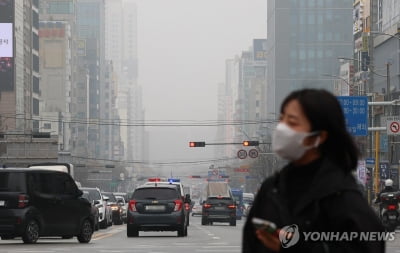 황사 탓 오늘 낮 미세먼지 '매우나쁨'…내일까지 지속 영향