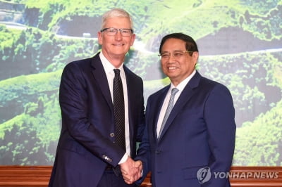 베트남 총리, 애플 CEO에 "전담 TF 설치해 지원하겠다"