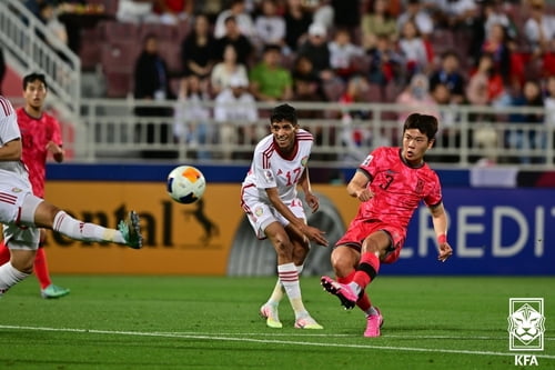 '이영준 극장골' 황선홍호, 올림픽 예선 첫판서 UAE 1-0 제압(종합)