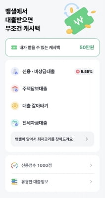 뱅크샐러드, 통합 대출 페이지 '대출 찾기' 개설