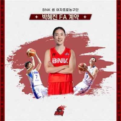 여자농구 BNK, 자유계약선수 박혜진·김소니아 영입(종합)