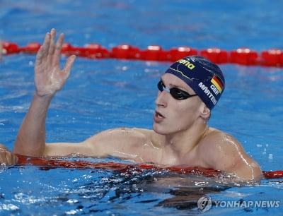 독일 마르텐스, 자유형 200ｍ 시즌 최고 기록…황선우 위협