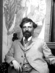 1899년 촬영된 알폰스 무하의 사진.
