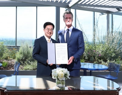 김동연 경기지사, 미국 캘리포니아와 '12년만에 우호협력 관계' 재개