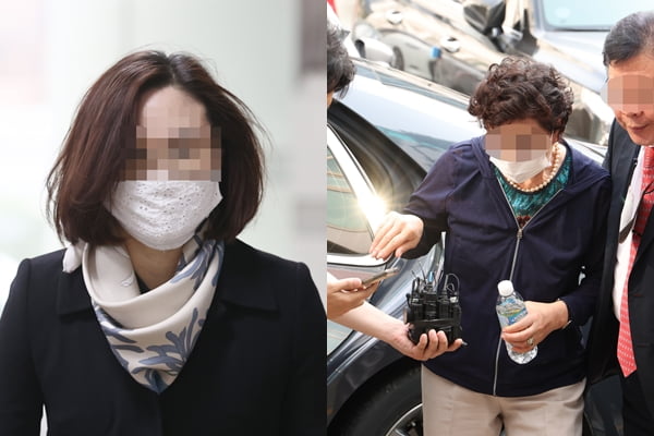 카지노 사이트 전 동양대 교수(왼쪽), 최은순(77)씨. / 사진=연합뉴스