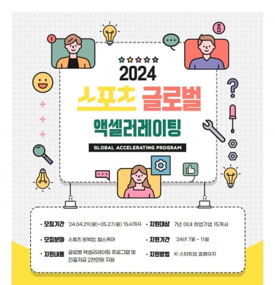 국민체육진흥공단, 스포츠 글로벌 엑셀러레이팅 사업 참여기업 모집