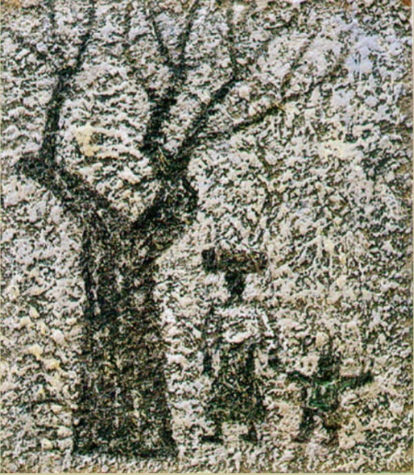 박수근 <귀로> (1960년대), 하드보드에 유채 