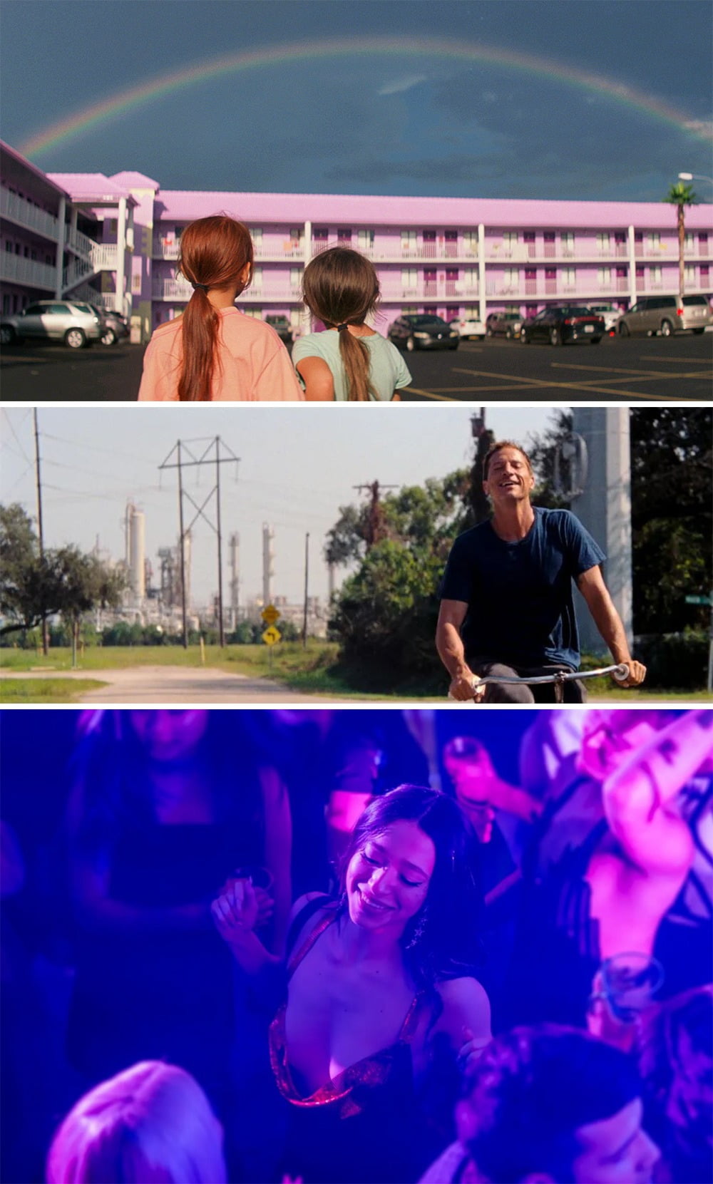 션 베이커의 영화 <플로리다 프로젝트>, <레드 로켓>, <아노라> (위에서부터) ⓒ네이버 영화