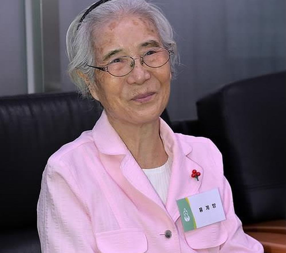 향년 90세로 별세한 홍계향 할머니의 2014년 6월 생전 모습./사진=연합뉴스