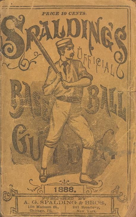 A.G.스폴딩&브라더스에서 발간한 야구 가이드 북 표지