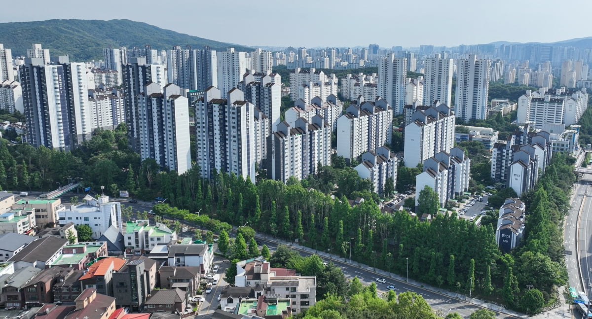 경기 성남시 분당구 시범 아파트 일대 전경 / 사진=한경DB