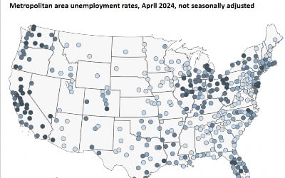 美 대도시 78%에서 실업률 작년보다 더 높아져