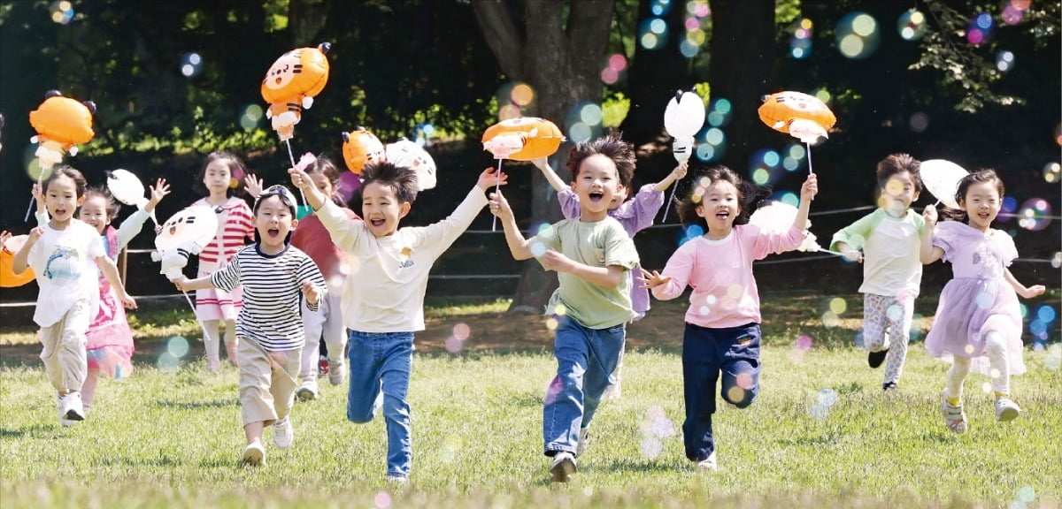 [포토] 즐거운 비눗방울 놀이 