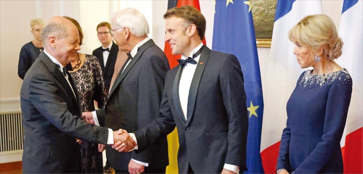 [포토] 24년 만에…프랑스 대통령, 독일 국빈 방문 