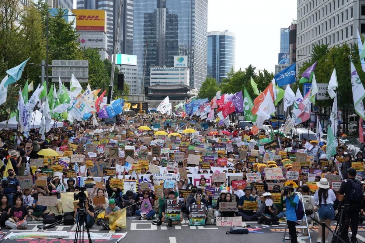2023년 9월 23일 개최된 ‘923 글로벌 기후 파업’ 운동 현장 (제공=923 기후정의행진)
