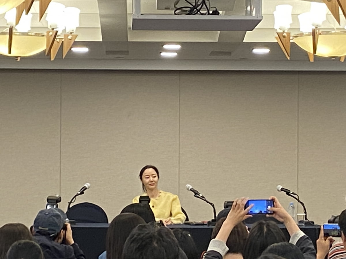 31일 서울 프레스센터에서 열린 어도어 긴급 기자회견에서 발언하는 민희진 대표.