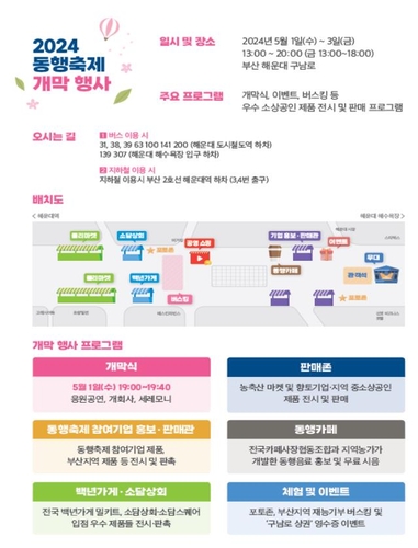 5월 동행축제 부산서 개막…"중기·소상공인 제품 보러오세요"