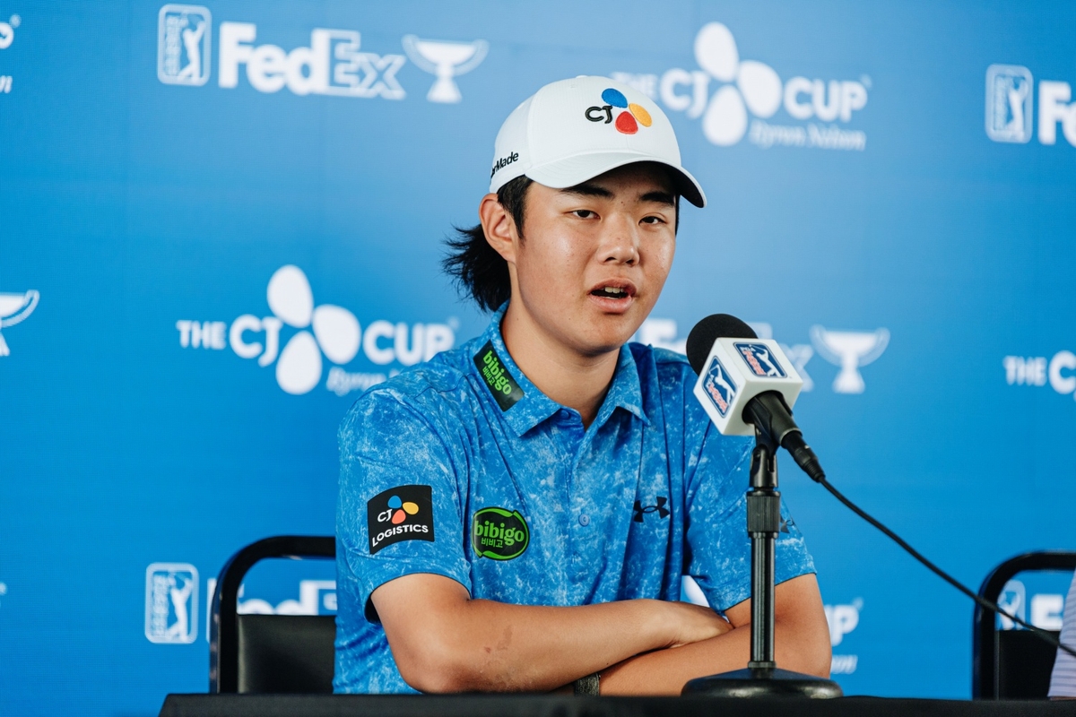 PGA 투어 데뷔 고교생 크리스 김 "대회 끝나고 사흘 뒤에 시험"