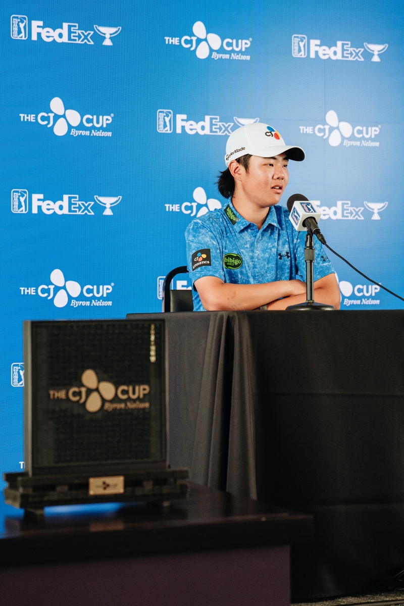 PGA 투어 데뷔 고교생 크리스 김 "대회 끝나고 사흘 뒤에 시험"