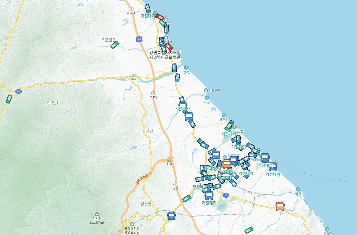 "기다림 없이 버스 탄다" 강릉시, 초정밀 버스정보 제공