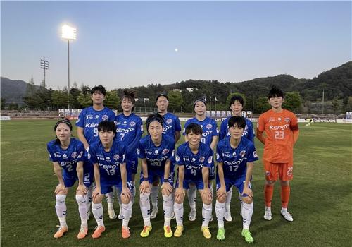 WK리그 2위 KSPO, 한수원에 2-1 역전승…선두 현대제철 추격