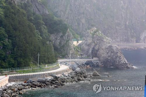 울릉서 달리던 관광버스 천장에 돌 떨어져…3명 경상