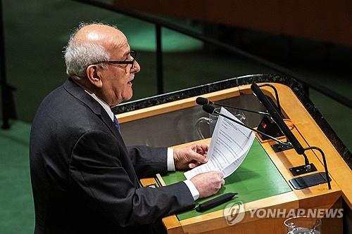 유엔총회 "팔레스타인 정회원국 자격 충분"…참여권한 확대(종합2보)