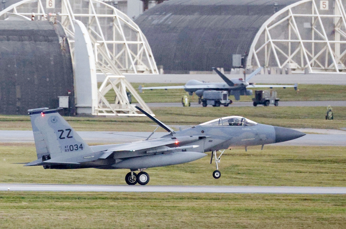 주일미군 F-15·F-16 전투기 정기정비 장소 韓→日로 바뀐다