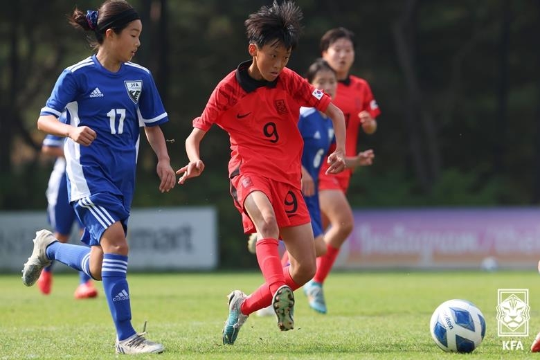 여자 U-14 축구대표팀, 6월 오사카서 한일교류전